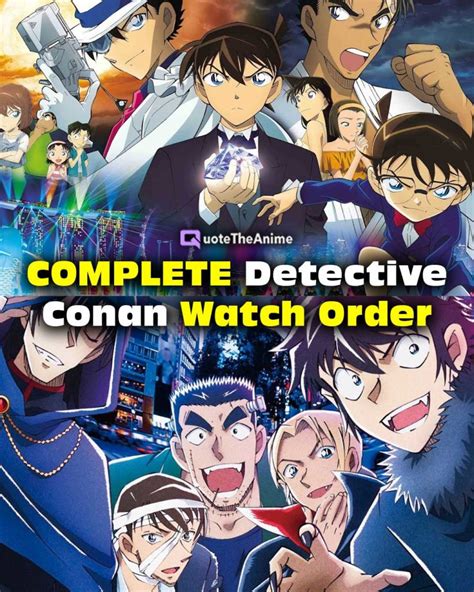 Detective Conan Complete Watch Order .